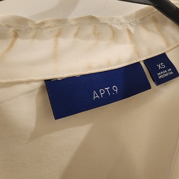 White Long Sleeve Button Up - Picture 2 of 3